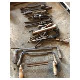 Draw knives and vintage hand tools