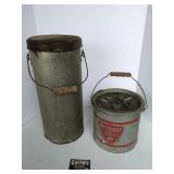 Minnow bucket and ice cream pail