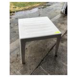 Plastic patio table