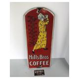 Hills Bros. coffee porcelain thermometer