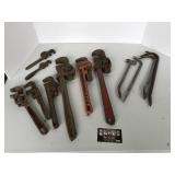 Pipe wrenches and bars