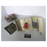 Zip ties and door latch