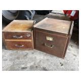 2- Wooden drawer cabinets