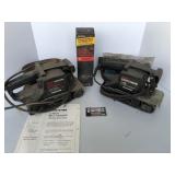2-Craftsman 3 inch belt sanders