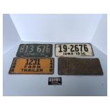 1930s and 40s license plates