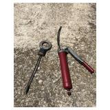 Grease gun and deicer
