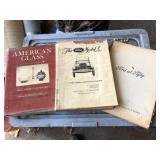 Ford model a book and American glass book