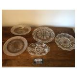Glass platers and bowls