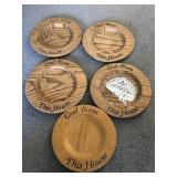 Wooden plate holders