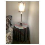 Bedside Table & Lamp
