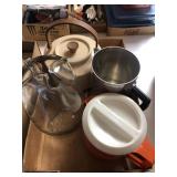 Glass pitcher and others