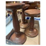 Wooden Candle Sticks (3) felt bottom