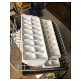 Ice cube trays and sink strainer