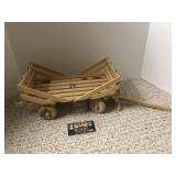 Wooden hayrack approximately 12 inches long