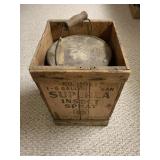 5 Gal Vintage Insect spray crate/can