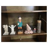 Figurines and corn syrup lantern bottle