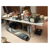 8 foot folding table (CONTENTS NOT INCLUDED)