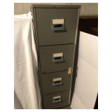 Remington rand fire resistant four drawer file