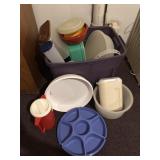 Tote of Tupperware