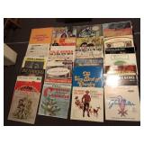 Record albums Gene Autry red nose reindeer