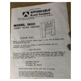 Grey Garage Shelving storage. Door keys included.