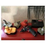 Bosch nut driver and various batteries