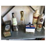 Vintage whiskey bottles