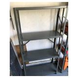 Metal garage shelf