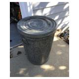 Metal trashcan