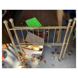 Gold Twin Bed Headboard & Footboard