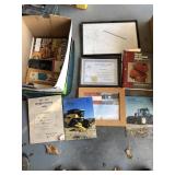 Literature and framed Hancock County ag Museum