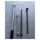 Half-inch torque wrench and S and K socket and