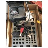 Electric timer and battery tray