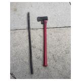 Pinch point bar and axe