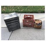 Metal drawer pull out and parts