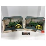 2- John Deere wide tread Ertl 1995