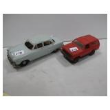 Ford lot plastic friction car and Bronco