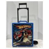 Hot wheel case on wheels. Holds 100 cars, broken