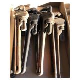14 inch pipe wrenches some rigid