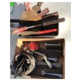 Allen wrench sets and scrapers