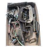 C clamps, pipe cutters, Flanger