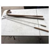 Chicken catchers and canes