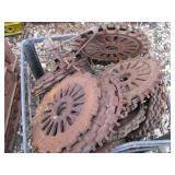 Vintage planter plates