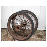 35" Rubber Steel wheels