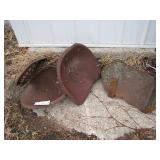 Tractor seats and step