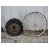 36" Steel Wagon Wheel & spoked wheel