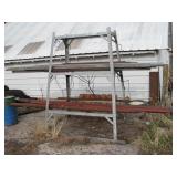 Metal rack w/ contents