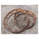 30" Planter Steel wheels