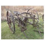 Vintage Steel wheel cultivator