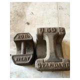 Standard 50lb and Avery 20lb